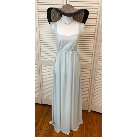 MUMU Light Blue Maxi Dress Size L NWT - Picture 1 of 9